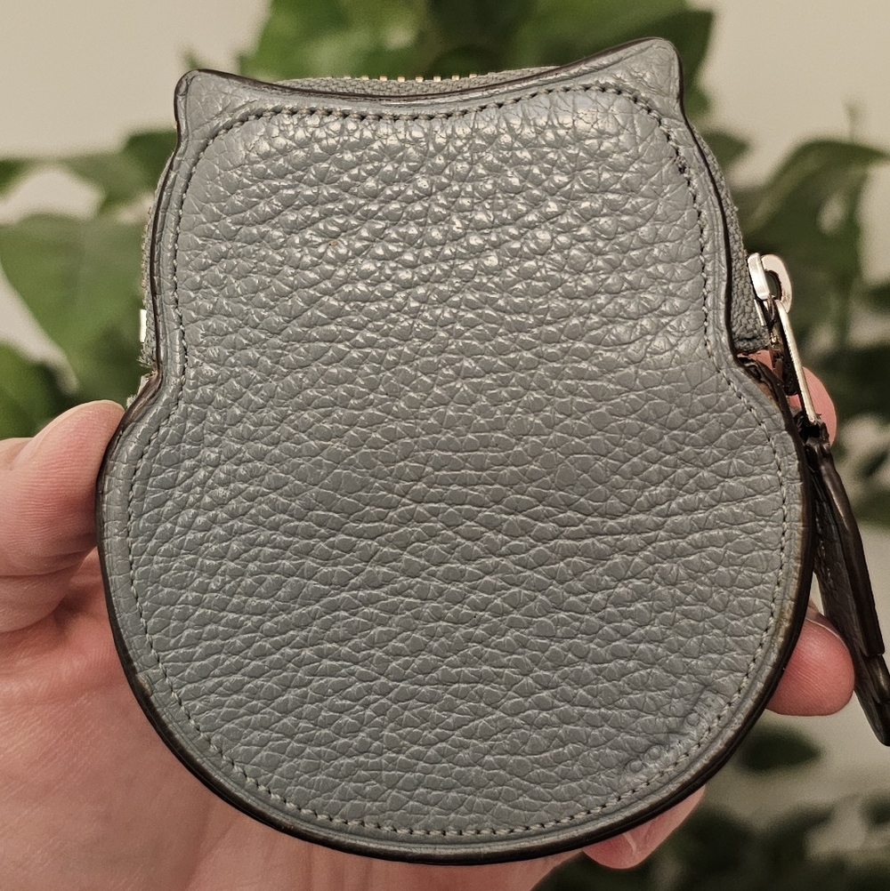 Coach Gray Owl Coin Purse - Picture 2 of 5